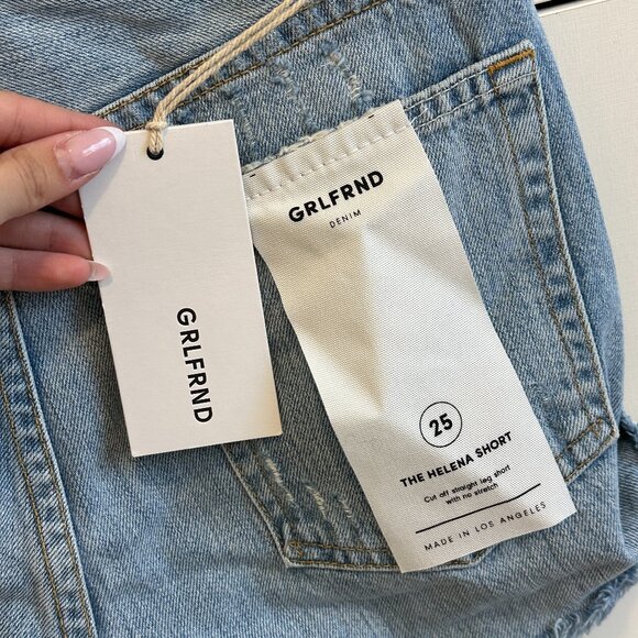 GRLFRND Denim Helena Jean Short (Light-Medium Wash) - Picture 3 of 3